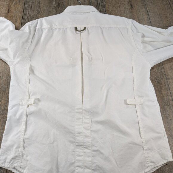 Ex Officio Top Adventure Travel Womens Medium White Button Front Long Sleeve - Picture 6 of 10